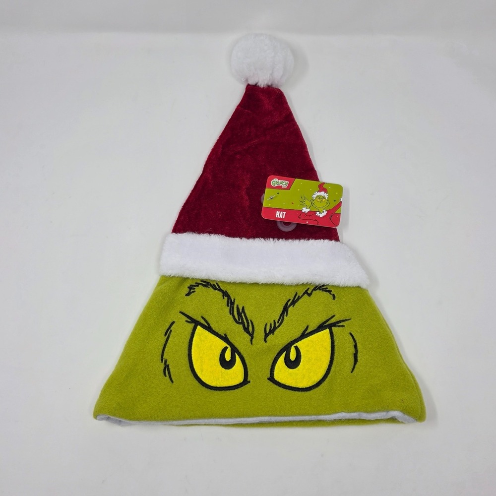 Dr Seuss How The Grinch Stole Christmas Santa‎ Claus Hat Cap Holiday Gift RUZ
